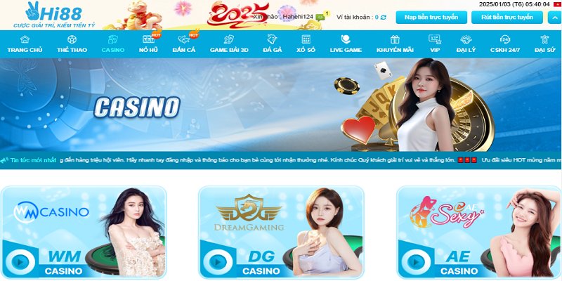 Casino online tại Việt Nam