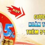 Cược thả ga hoàn trả cực đã – Thưởng thêm 5% mỗi ngày