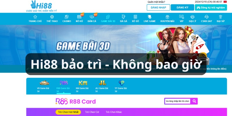 hi88 bảo trì