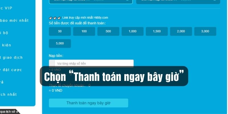 hướng dẫn nạp tiền Hi88